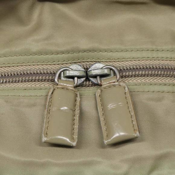 PRADA Tote Bag Nylon Beige Silver Auth bs17670 - Picture 10 of 16